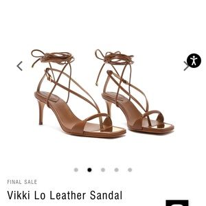SCHUTZ Vikki Lo Leather Sandal Brown